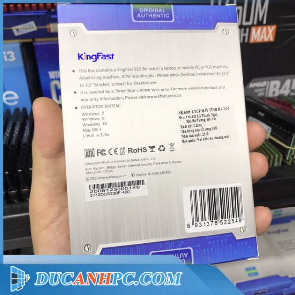 Ổ cứng SSD Kingfast F6 Pro 120Gb SATA3