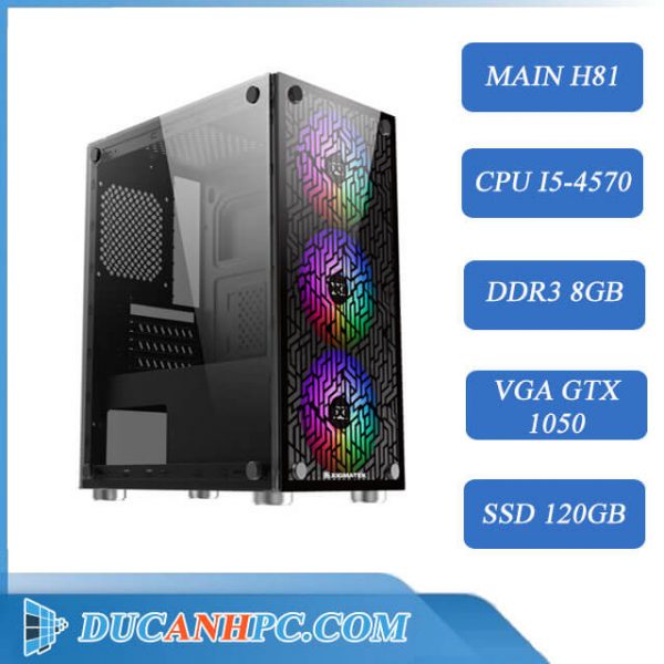 PC GAMING giá rẻ ( Core i5 4570/ H81/ 8Gb/ GTX 1050/ SSD 120Gb)