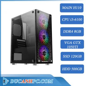 PC GAMING Cũ (Core i3-6100/ H110/ 8Gb/ GTX 1050ti/ SSD 120Gb)