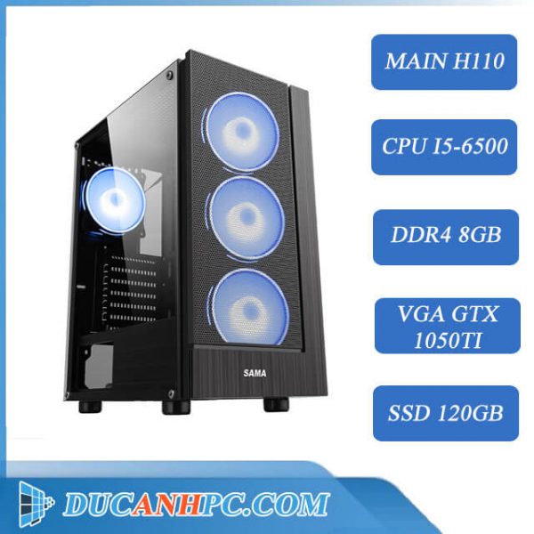 PC GAMING Cũ (Core i5-6500/ H110/ 8Gb/ GTX 1050ti/ SSD 120Gb)