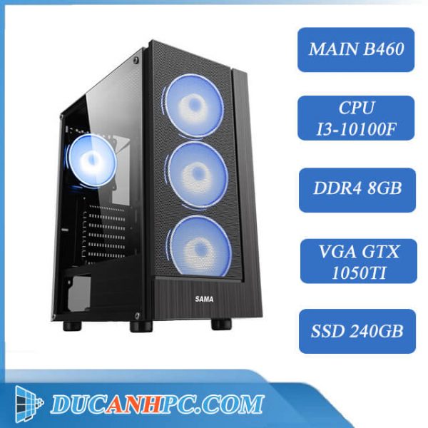 PC Gaming (I3-10100F/ B460/ RAM 8GB / GTX 1050TI / SSD 240Gb)