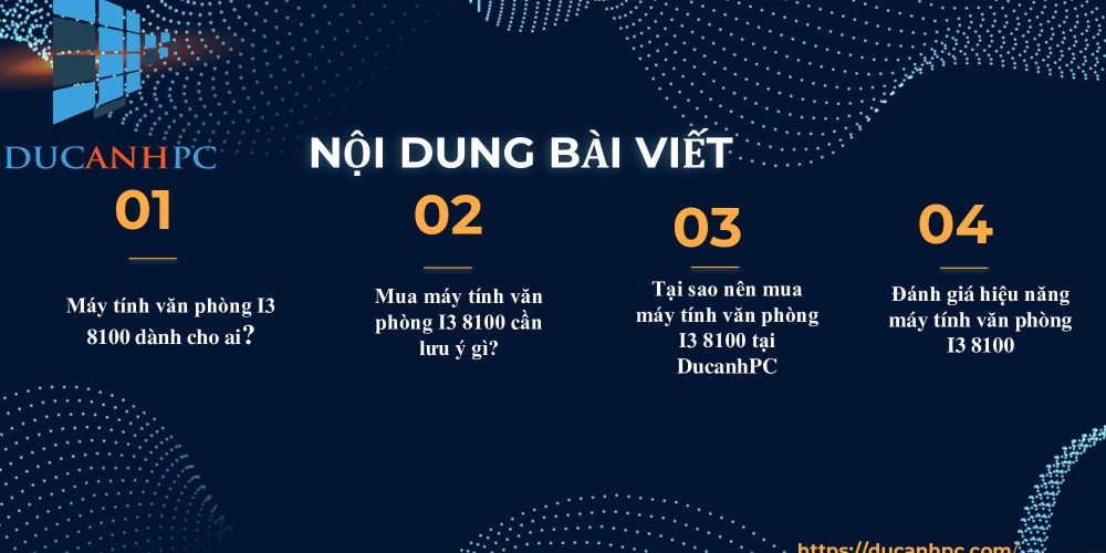 Slide Máy tính văn phòng I3 8100