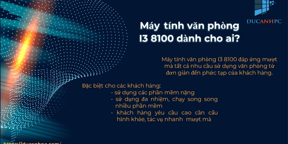 Slide Máy tính văn phòng I3 8100