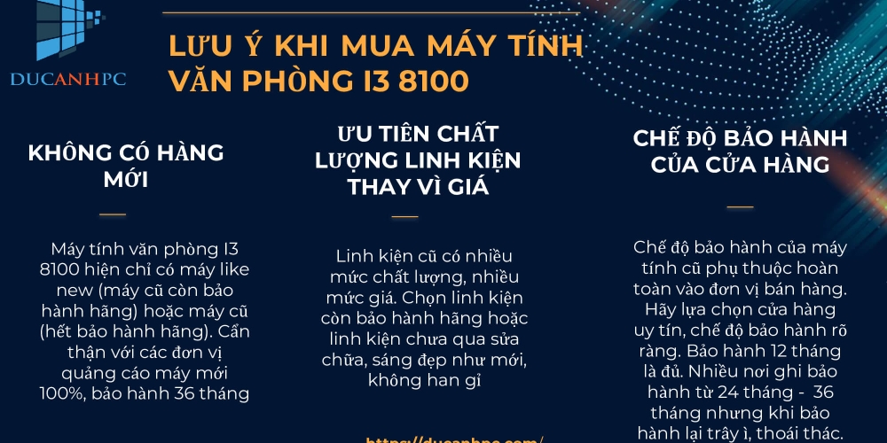 Slide Máy tính văn phòng I3 8100